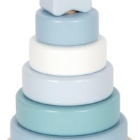 Stacking tower blue | Plugs | Wooden toy