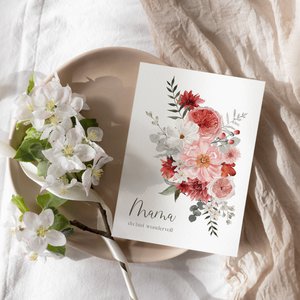 Mother's Day card A6 greeting card flowers