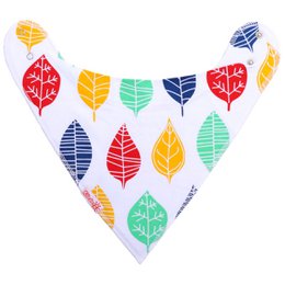 Puntslab Colorful Leaves - baby slabbetje