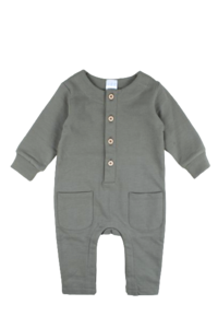Pajamas long 1Tlg unisex green