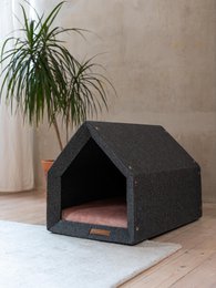 Pethome Perfekt hus til hund og kat - mørkegrå/genanvendt