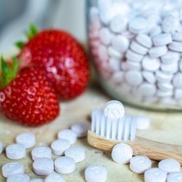 Feste Zahnpasta in Kautabletten – Fluoridfrei – 1 Monat
