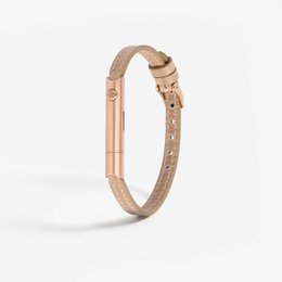 A classic self-defense bracelet in a sand and rose gold color. Made of durable materials, this bangle bracelet features a sleek and stylish design.