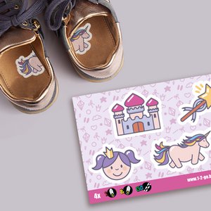 Prinzessinnen - Schuhaufkleber