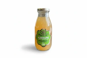 Alkoholfreies Getränk aus Auberginen, Zitrone, Rosmarin und Honig