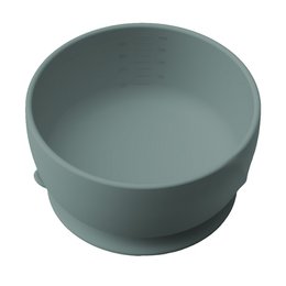 SILICONE BOWL WITH SUCTION CUP GREEN