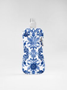 Water Bottle Blue Tile