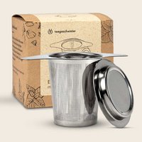 Edelstahl Teesieb mit Deckel