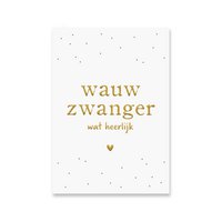 Karte Schwanger | Goldfolie