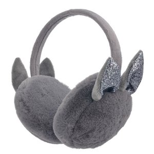 Earwarmers children 13 cm gray polyester earwarmers girl