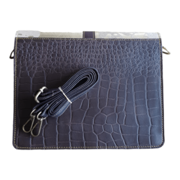Ledertasche Sara mit Animal-Print