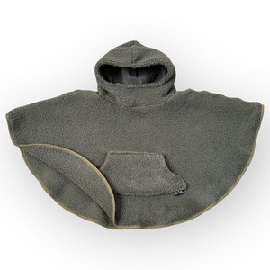 Khaki terry poncho
