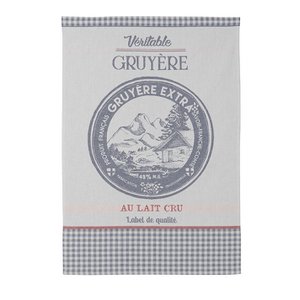 VERITABLE GRUYERE BLEU - Jacquard Tea Towel 50x75