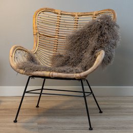 LANA Piel de oveja - Taupe tibetano