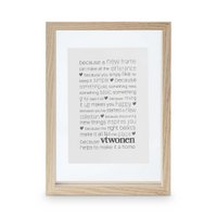 Photo Frame Wood Natural A5 22x31x4cm