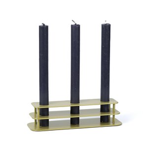 Linie - Kerzen Standard - Trippel - Gold