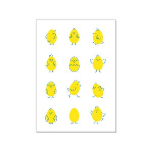 Postkarte hoch, Küken