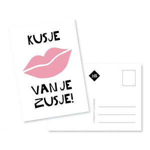 Kaartje Kusje van je zusje