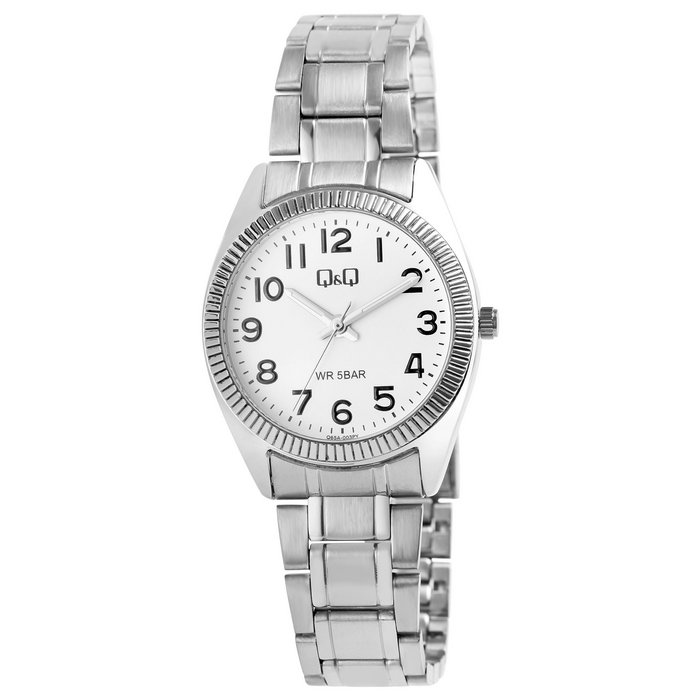 Reloj Q Q para mujer con brazalete de acero inoxidable 5 bar plateado blanco Venta al por mayor en linea Orderchamp