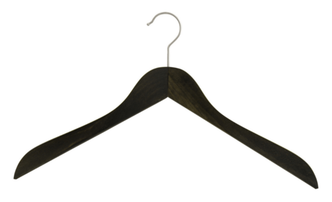 Clothes hanger Business, walnut, 45 cm