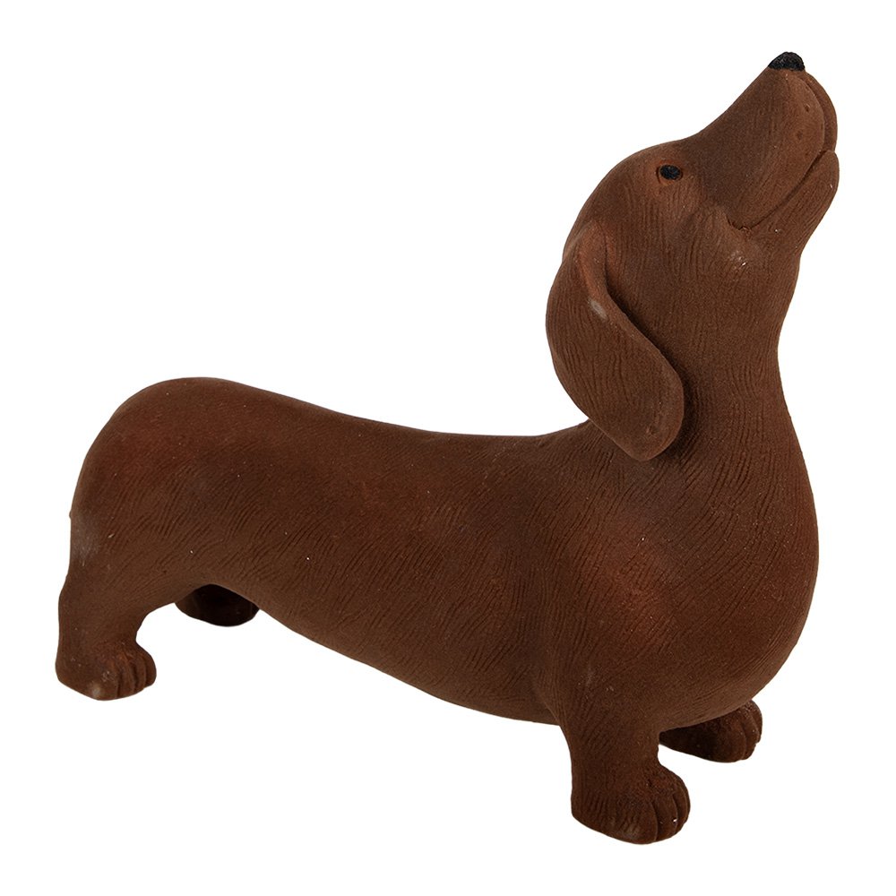 Decoratie Beeld Hond 40x14x33 cm Bruin Keramisch materiaal Teckel