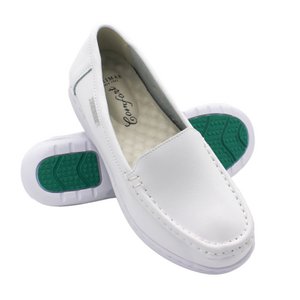 Comfortabele leren mocassins met luchtkamer en comfortbinnenzool