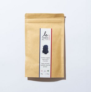 Französische Bio-Pflanzenaktivkohle in Pulverform