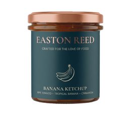  Banana ketchup in a 280 ml glass jar from Easton Reed. A unique and flavorful condiment made with real bananas.