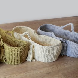 Moses Basket - Lysegrå