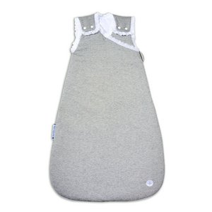 Babyschlafsack Grau Spitze