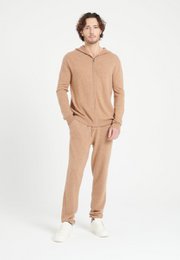 LUKE 7 Kamelfarbene Kaschmir-Jogginghose