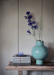 Vase Metal Small Sea Green 18x24cm