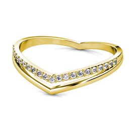 Anello Tirinto - Oro e cristallo