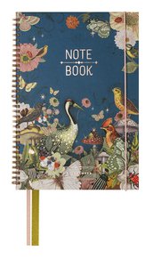 Pimpelmees notebook A4 WIREO - sky FSC