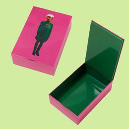 Captain Bombek  rectangular metal tin box