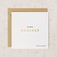 Card 110 × 110 gold foil | Perfect