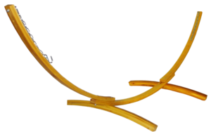 Houten hangmatstandaard