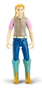 Hobbyreiter mit Cowgirl-Hut