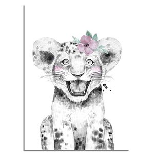 Löwenkinderzimmerplakatblume
