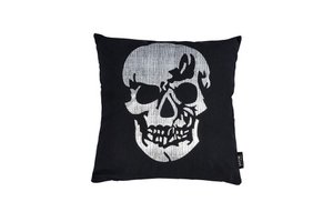 Cushion Stone 45x45cm met glanzende drukzilver (6 varianten)