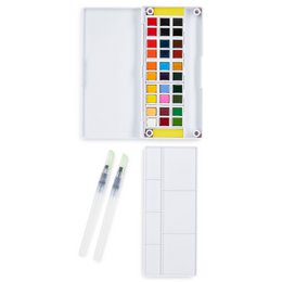 Juego de pintura de acuarela con 30 colores