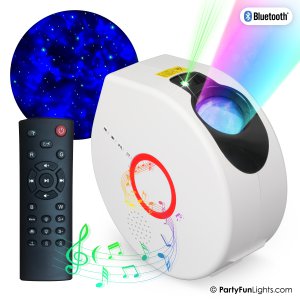 Projector lamp with speaker - Stars and Northern Lights - Bluetooth - Laser