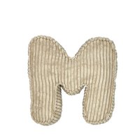 Brievenkussen, corduroy, Magenta Grijs – personalisatie Kopie