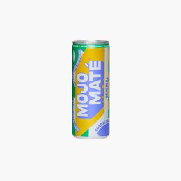 Organic mate soda with natural caffeine in a can.