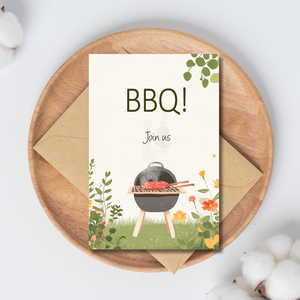 Einladung zum Grillfest – BBQ-Mitmach-Sommerkarte