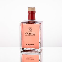 RED 804 (250ML), ROOM PERFUME - ROOM DIFFUSER WITH STICKS, HAND PAINTED BOTTLE, MADE IN ITALY