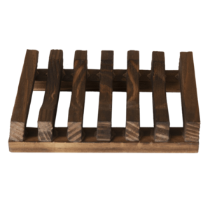 Shampoo Bar - Soap Holder made of Dark Wood