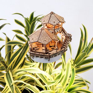 Wachsen Sie leichte kleine Baumhäuser – Insel-Cabana