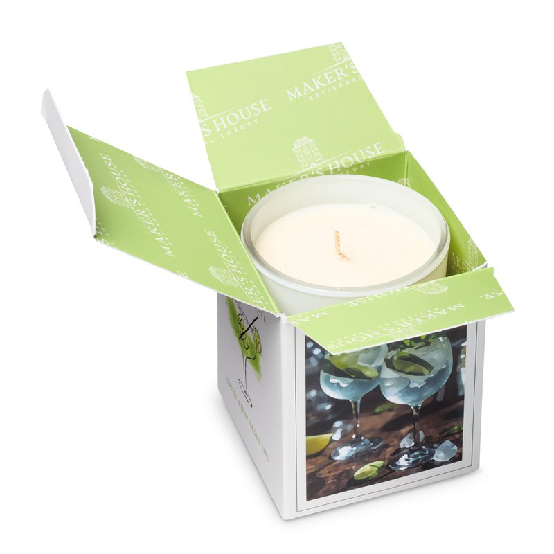 Maker's House Scented Candle - 12-PACK - Gin & Tonic (220 gram)