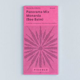 Panorama Mix Monarda (Bee Balm) - A vibrant mix of red, pink, and white bee balm flowers with a distinctive star-shaped appearance. Suitable for planting in gardens and attracting pollinators.